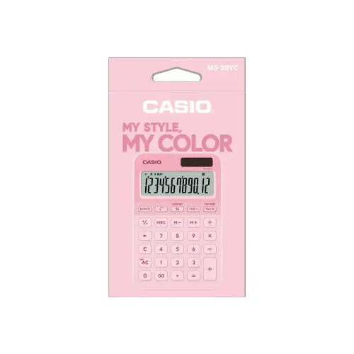 Calculatrice de bureau MS-20 - Rose - Casio