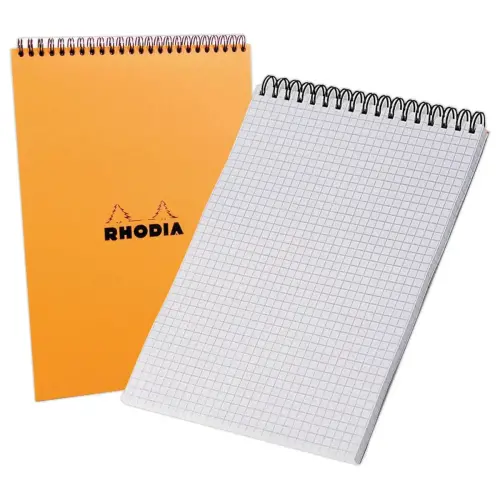 Bloc-notes &agrave; spirales A5 - 5x5 - 80g - RHODIA 