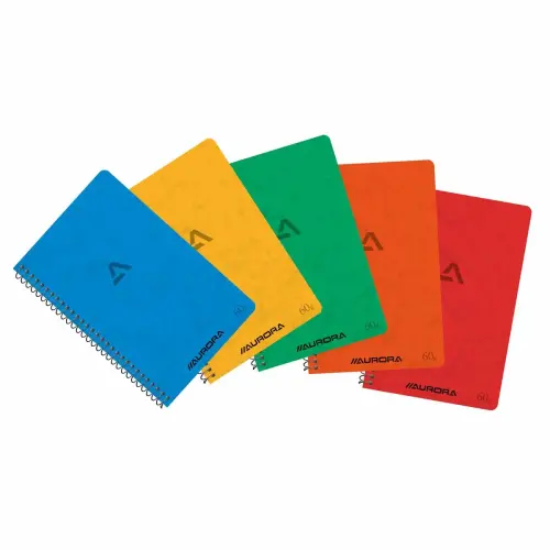 Cahier spirale Buroclass 10x16 cm, 5x5, 80g, 120 pages - Aurora