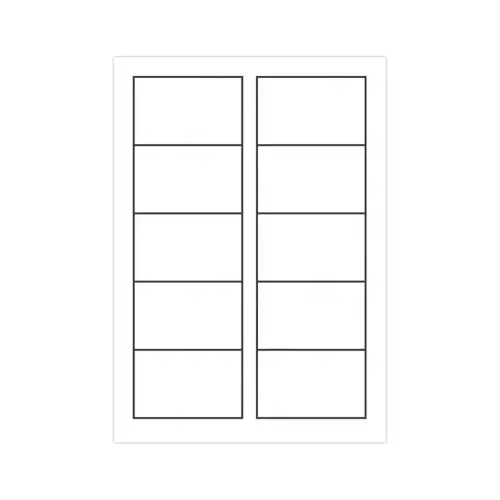 Bo&icirc;te de 250 cartes de visite mates laser couleur - 85x54mm - AVERY 