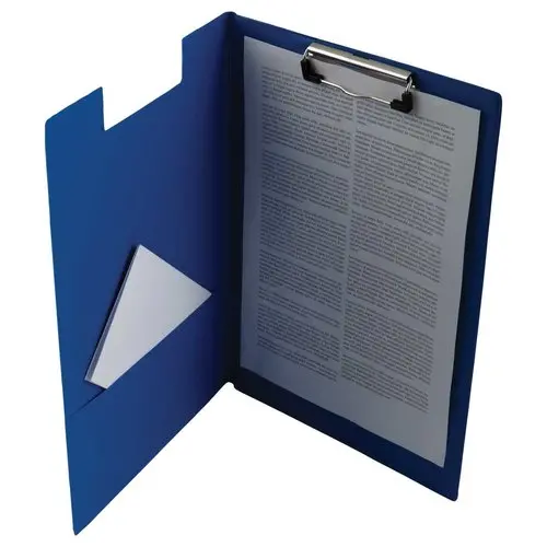 Porte-bloc &agrave; rabat en PVC - 23 x 32 cm - Coloris al&eacute;atoire - Access 