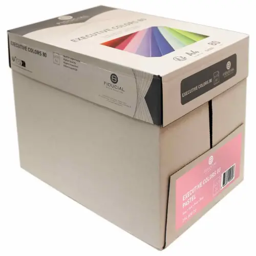 Ramette de papier couleur pastel A4 Executive Colors 80g - Rose - FIDUCIAL