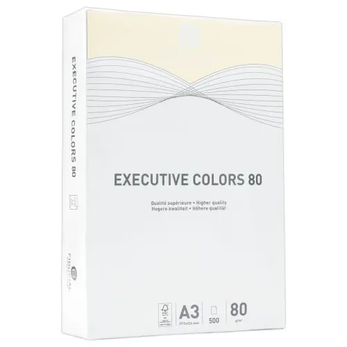 Ramette de 500 feuilles papier couleurs pastel A3 Executive Colors - Bulle - FIDUCIAL 