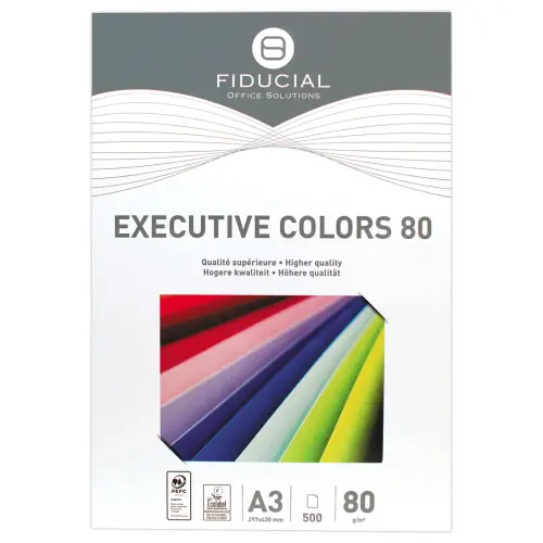 Ramette de 500 feuilles papier A3 Executive Colors - Rose pastel - Fiducial