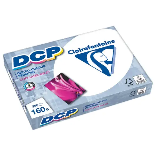 Papier blanc laser DCP - A4 - 160g - Ramette de 250 feuilles - Clairefontaine