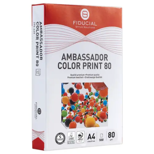 Ramette de papier blanc 80g Ambassador Color Print - A4 - FIDUCIAL OFFICE SOLUTIONS