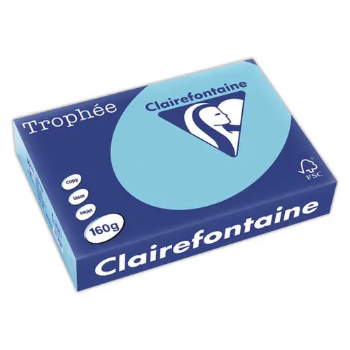 Ramette de 250 feuilles papier A4 bleu aliz&eacute; pastel - Clairefontaine 