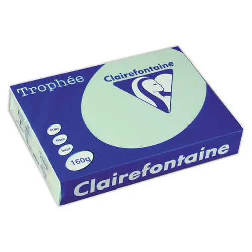 Ramette de 250 feuilles papier A4 pastel - 160g - Vert - Clairefontaine