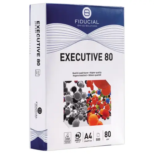 240 Ramettes de 500 feuilles de papier blanc A4 80g EXECUTIVE 80 FIDUCIAL 