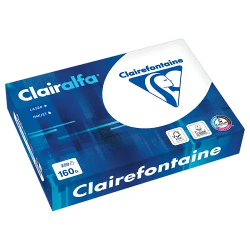 Ramette de 250 feuilles de papier extra-blanc A4 - 160g - Clairefontaine