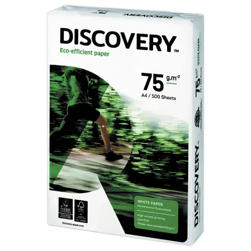 240 Ramettes de 500 feuilles de papierblancDISCOVERY A4 75g