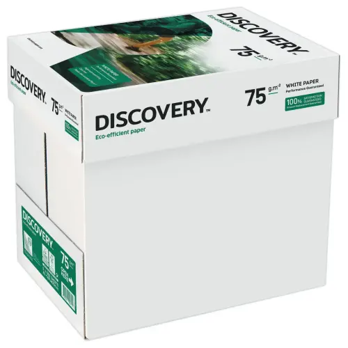 5 Ramettes de papier blanc A3 - 75g - DISCOVERY 