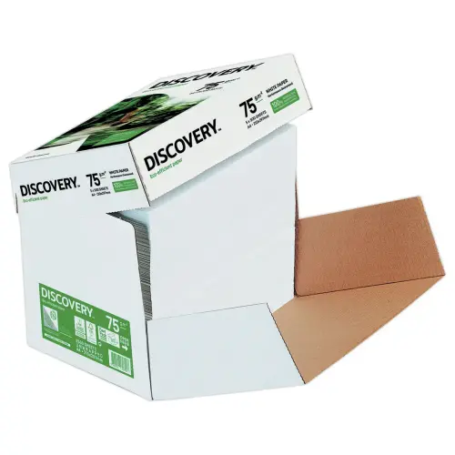 Carton de 2500 feuilles A4 75g/m&sup2; - DISCOVERY 