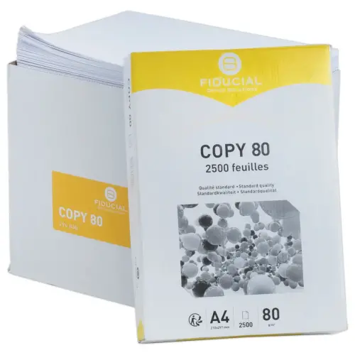 Ramette de 2 500 feuilles de papier blanc Copy - A4 - Fiducial