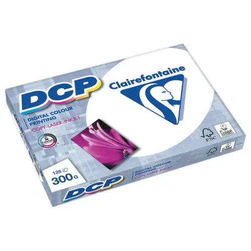Papier blanc laser DCP - A4 - 300g - Ramette de 125 feuilles - Clairefontaine