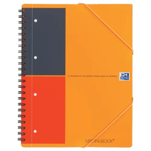 Cahier A4+ Meetingbook  - lign&eacute; 6 mm - 80g - OXFORD 