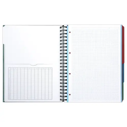 Cahier spirale European Essential - A5 - 5x5 - Oxford
