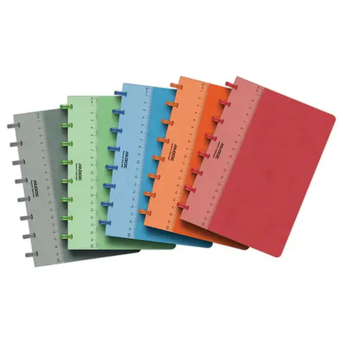 Cahier couverture carte ADOC A5, 5x5, 144 pages 