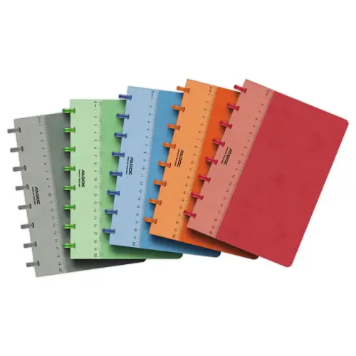 Cahier couverture carte ADOC A5, 4x8, 144 pages 
