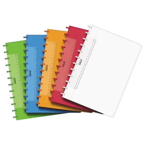 Cahier couverture polypro AD'OC, 4x8, 144 pages 