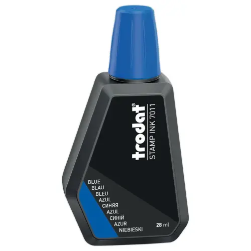Flacon d'encre bleue pour tampon encreur 28 ml