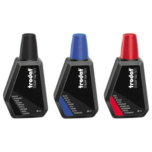 Flacon d'encre noire pour tampon encreur 28 ml