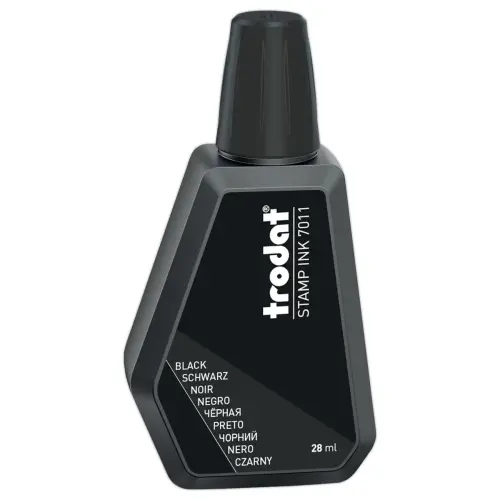 Flacon d'encre noire pour tampon encreur 28 ml