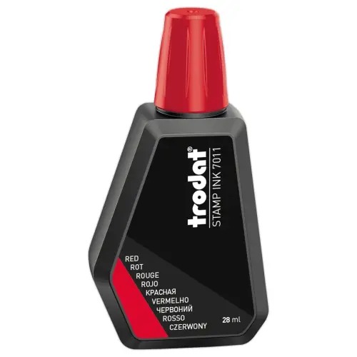 Flacon d'encre rouge pour tampon encreur 28 ml