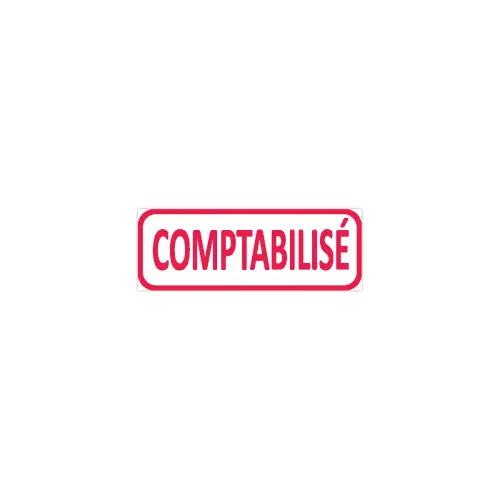 Tampon à formule commerciale "Comptabilisé" - rouge - TRODAT