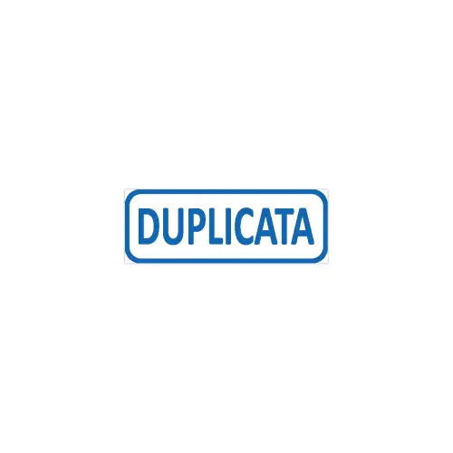 Timbre formule commerciale - 'Duplicata' - TRODAT