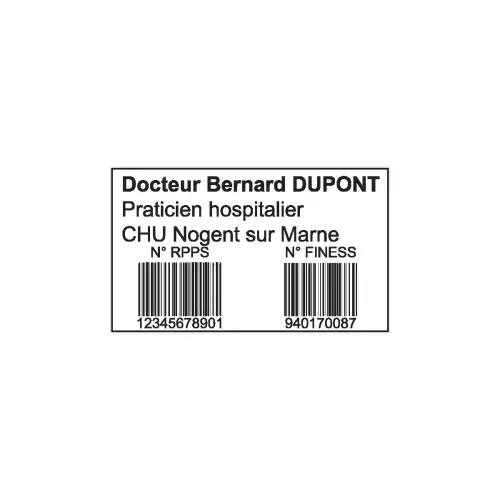 Tampon personnalisable professionnel Métal Line 5206 - 8 lignes - TRODAT