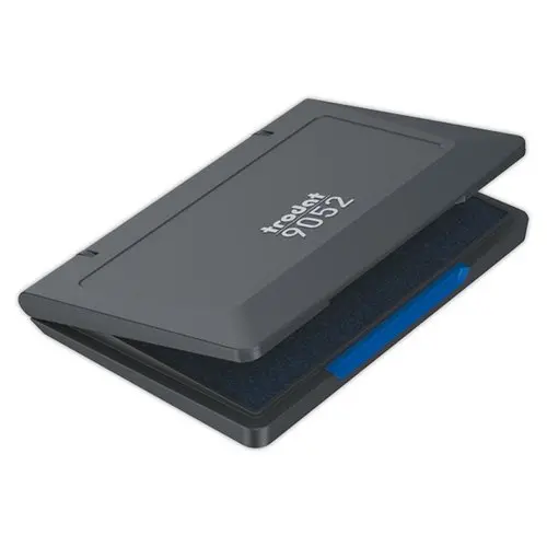 Tampon encreur &ndash; Rechargeable &ndash; 7 x 11 cm &ndash; Bleu - TRODAT 