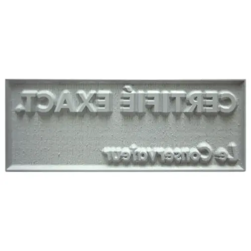 Plaque caoutchouc pour tampon - 1/2 lignes