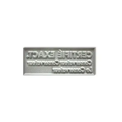 Plaque Caoutchouc seule - 3 lignes