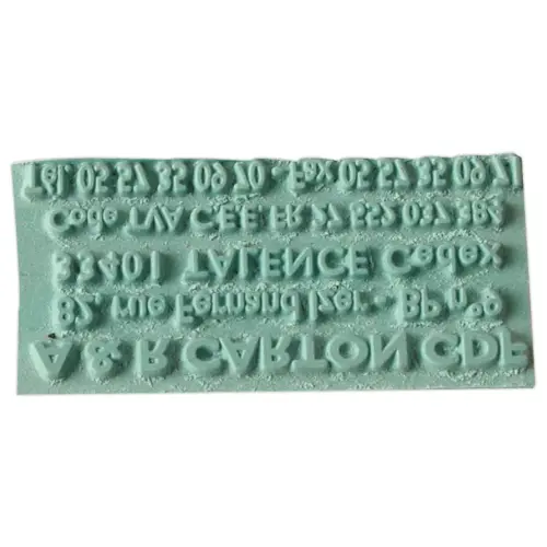 Plaque Caoutchouc seule - 3/4 lignes