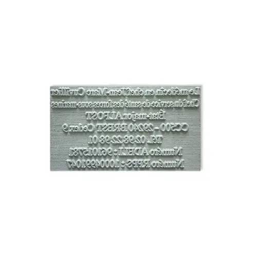 Plaque caoutchouc - 7 lignes - Générique