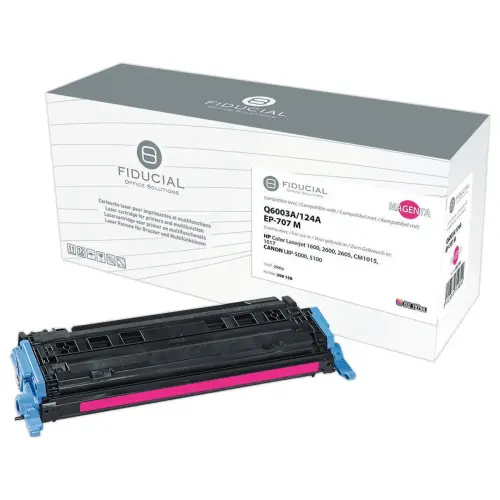 Toner remanufacturé éq. HP Q6003A, CANON 707M - Magenta