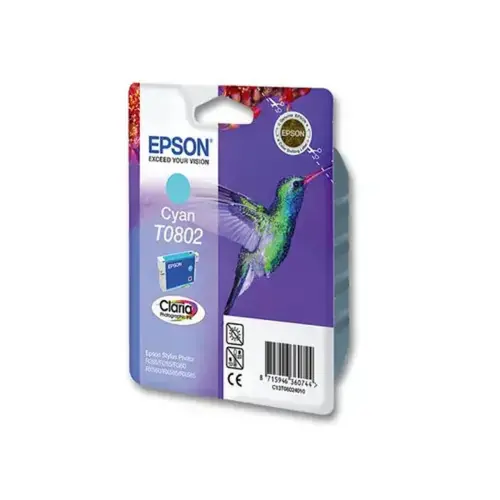 Cartouche jet d'encre EPSON cyan Colibri T0802