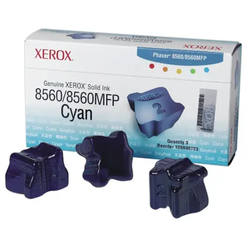 Pack de 3 blocs de cire 108R00723 - Cyan - Xerox