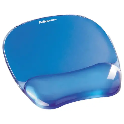 Tapis de souris - Repose-poignet Gel Crystal - Bleu - FELLOWES