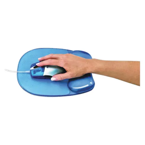 Tapis de souris - Repose-poignet Gel Crystal - Bleu - FELLOWES