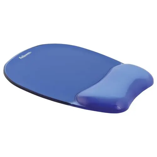 Tapis de souris - Repose-poignet Gel Crystal - Bleu - FELLOWES