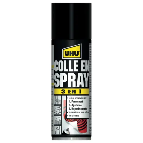 Colle en spray 3-en-1 – 200 ml – UHU