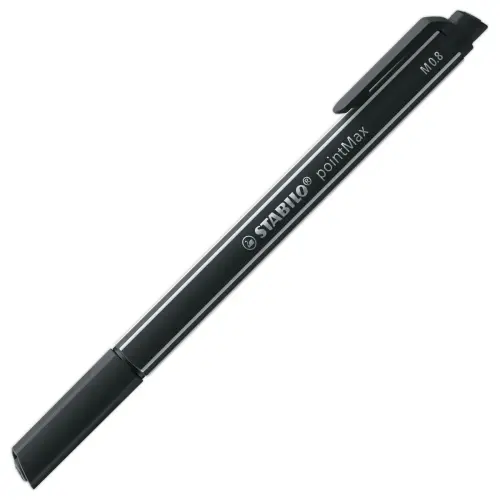 Stylo-feutre pointMax - Pointe moyenne - Noir - STABILO 