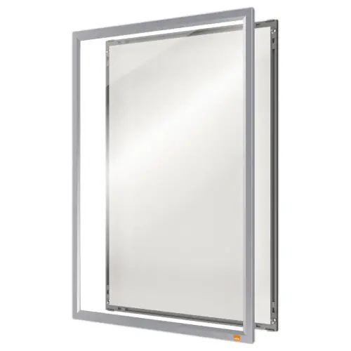 Porte-affiche clipsable A3 Nobo impression - argent