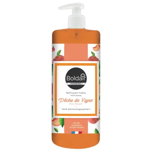 Flacon de savon liquide parfum pêche - 500 ml - TOPMAIN