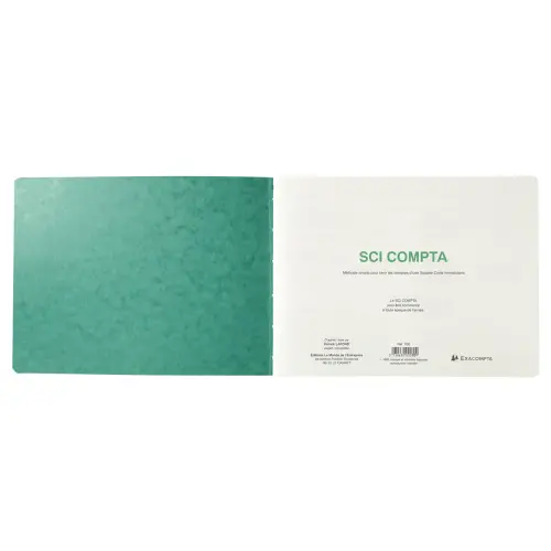 Piq&ucirc;re 24 x 32 cm - SCI Compta 80 pages - Exacompta 