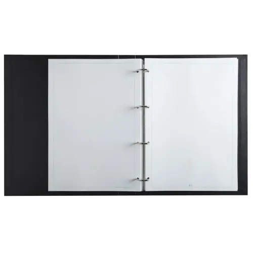 Reliure registre 32x25cm 4 anneaux avec recharge Assembl&eacute;es G&eacute;n&eacute;rales (recharge 5419E) - EXACOMPTA 