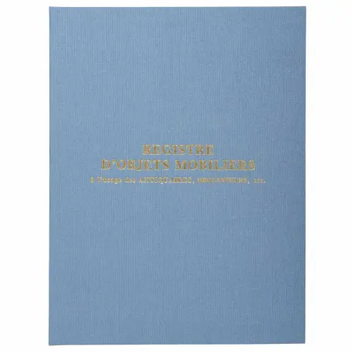 Registre 32x24cm Objets mobiliers - Spécial brocanteurs et antiquaires 100 pages - EXACOMPTA