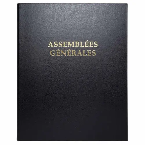Reliure registre 32x26cm 4 anneaux avec recharge de 100 feuillets - Assembl&eacute;es g&eacute;n&eacute;rales - EXACOMPTA 